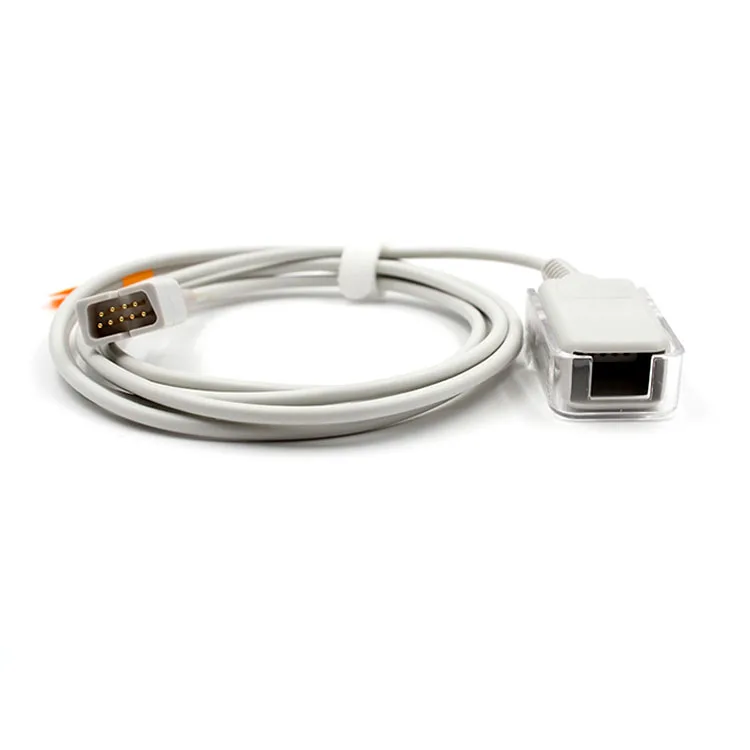 Plinma Medical Supplier Reusable Compatible SpO2 Sensor Extension Cable Adapter Nellcor No-Oxi 9pin to DB9 equip