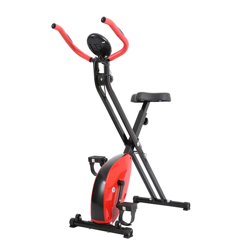 DR-1305 New Design Magnetic X Bike & Exercise Peddler Body Fit Upright Foldable Exercise Bike with 8 Stages Resistance