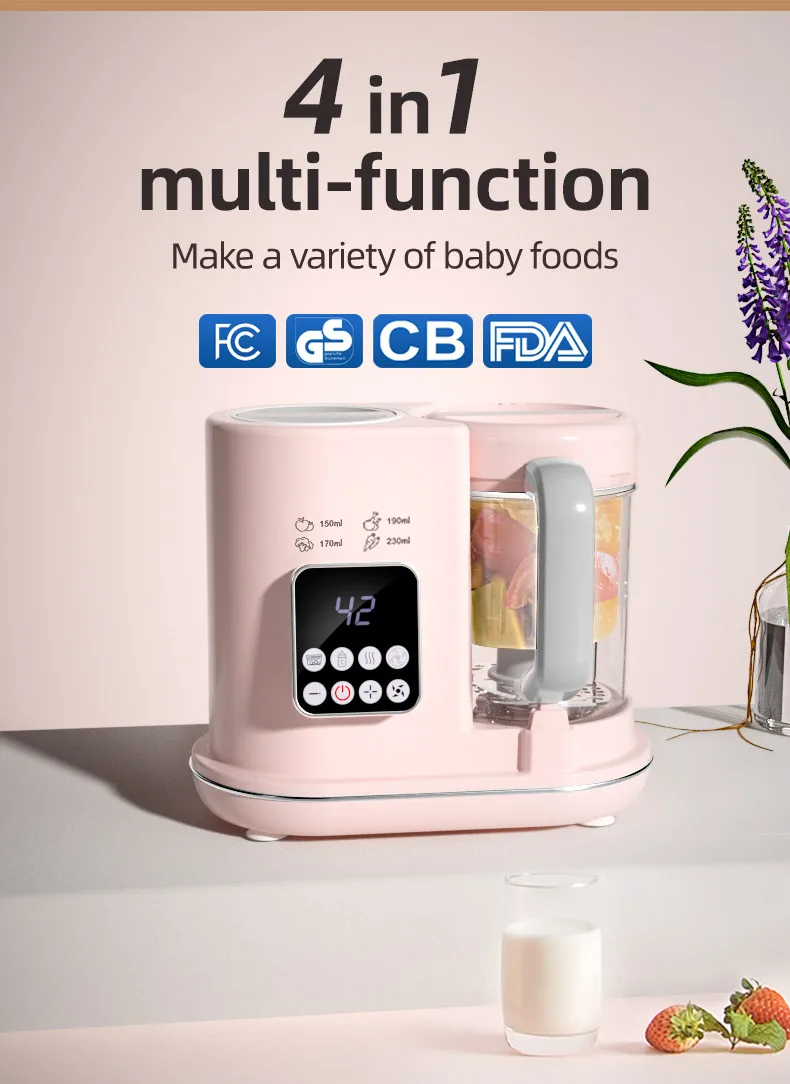 Durable High-speed motor Safety lock system Baby Food Processor and Blender