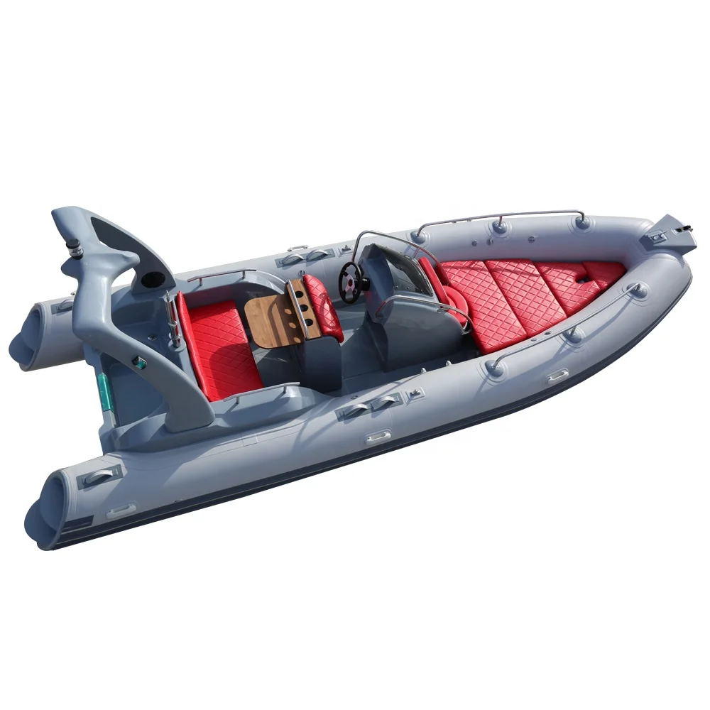 CE 19ft Sport RIB Boat 580 Hypalon RIB Boat Italy Fiberglass Fishing boat