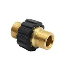 4500PSI G3/8  High Pressure Car Washing Cleaning Washer Swivel Connector, BSP Anti-Twist Hose Stainless Steel Fitting