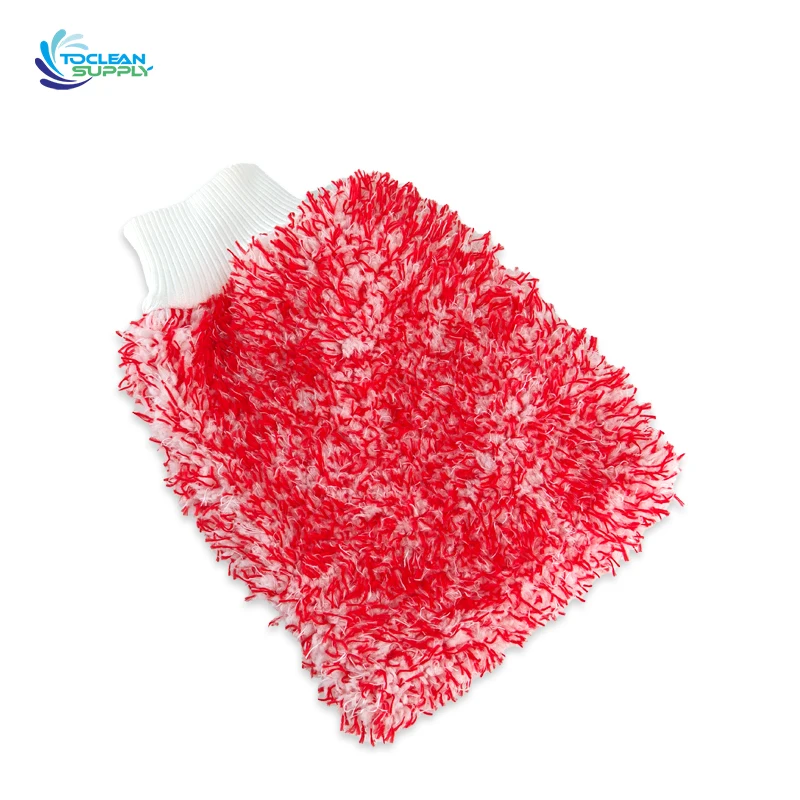 popular design Glove For Car Cleaning gloves for washing cars new arrival microfibre wash mitt gloves for cars