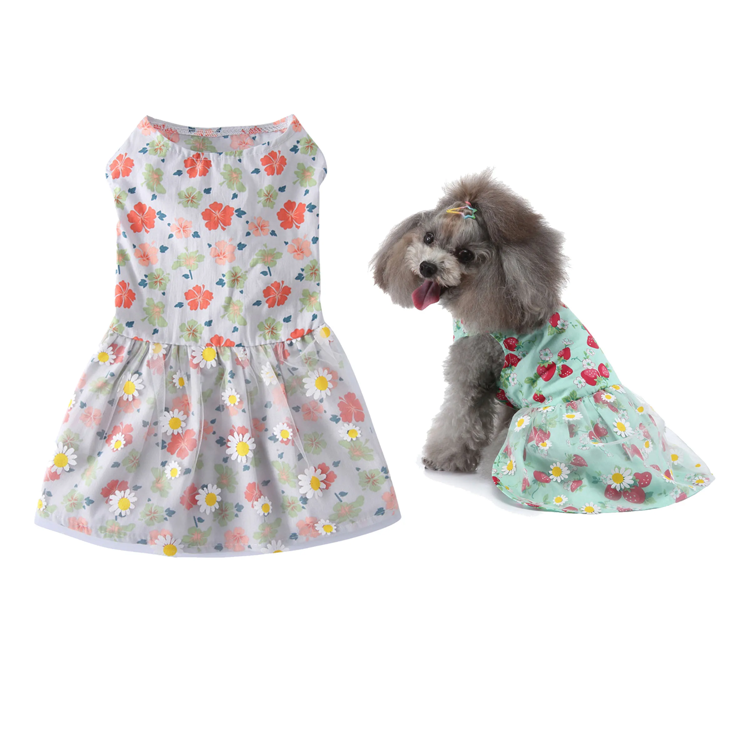 
Wholesale Custom Pet Clothes Hanger Summer Luxury Wholesale Cat Pet Dog Clothes Apparel Pet Dress Dog Clothes 