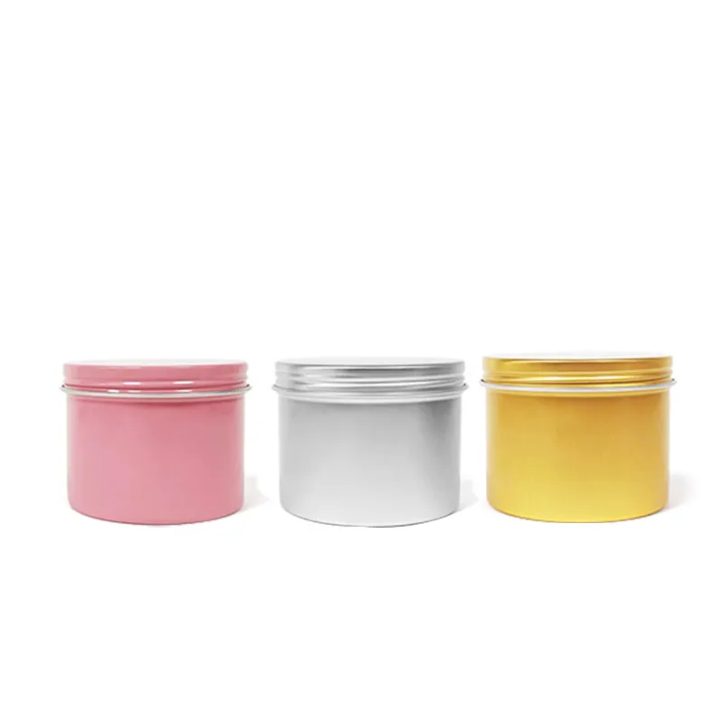 8 oz matte black and white rose gold candle tins with lids jars 4oz 8oz containers gold aluminum jars blank aluminum cans
