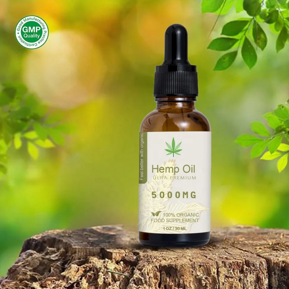 
12 years factory free sample custom label 100% natural plant leaf extract CBD oil full spectrum 