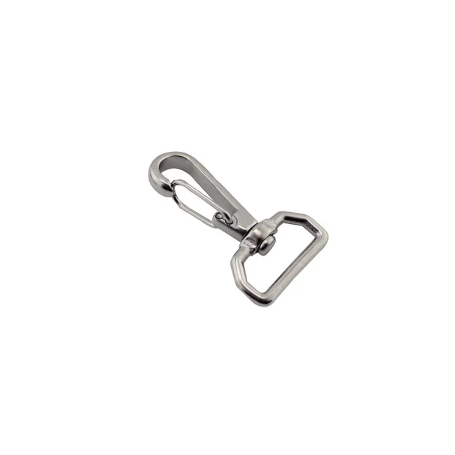 High Precision 304 Stainless Steel Square Swivel Snap Hook Single-Bolt Spring Pets Bags Heavy Industry Mining Lifting