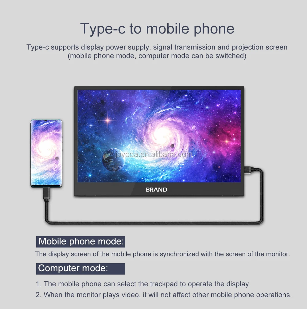 14 inches 60hz Black  warranty 1 year  1080P   speaker Portable monitors