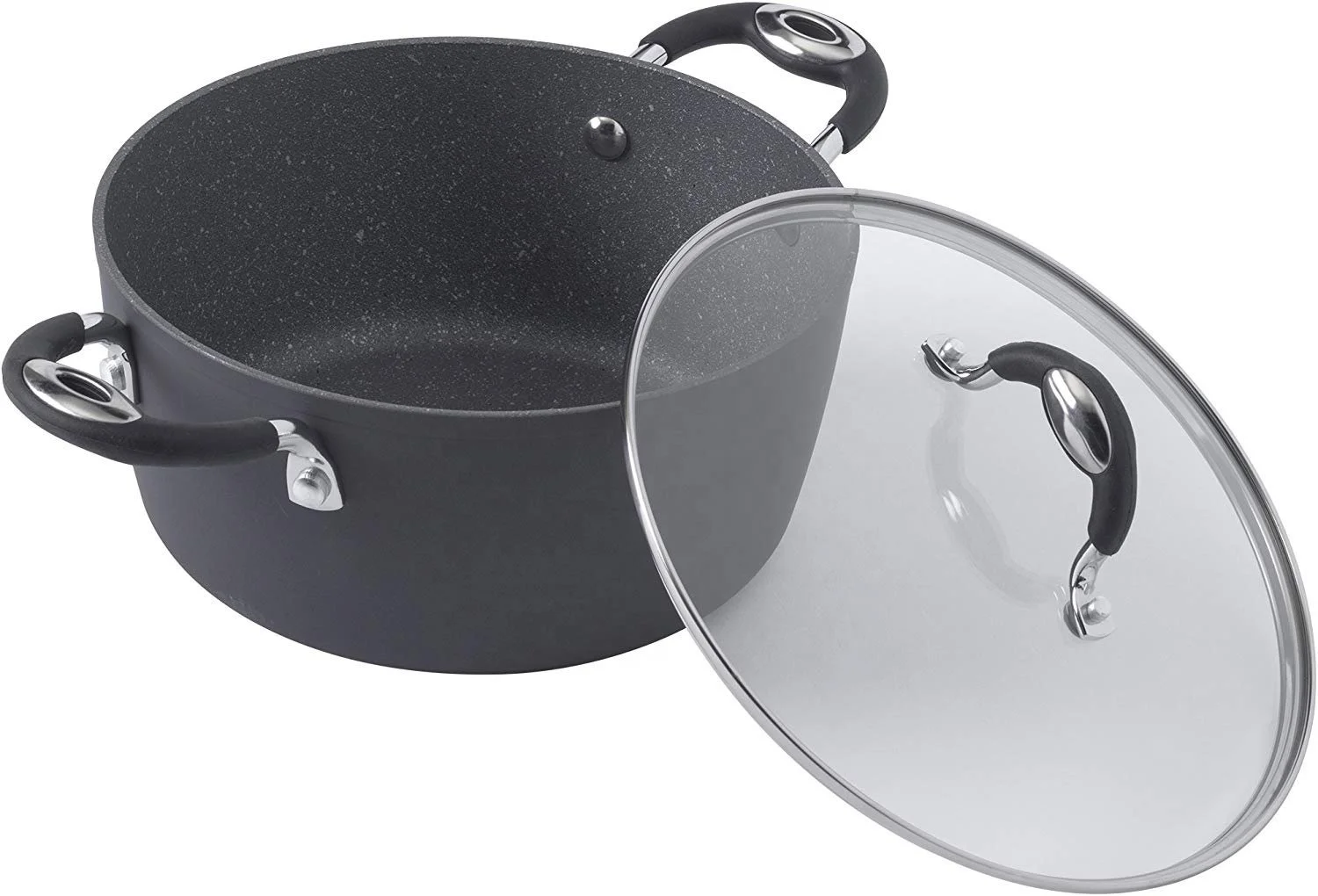 
hot selling large size industrial stone aluminum cooking pots and pans set 