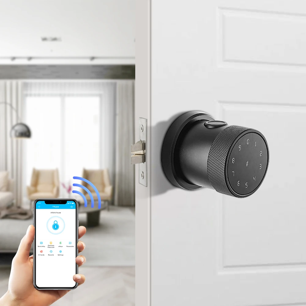 Tediton wifi biometric fingerprint door lock Smart door lock fingerprint App electronic lock