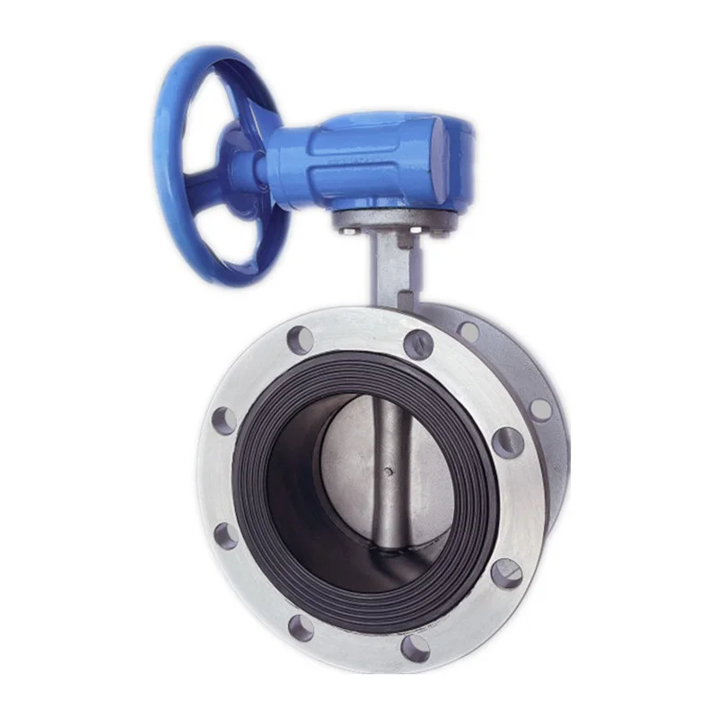 2024 Manual butterfly valve with LEVER /WORM GEAR support custom worm gear butterfly valve