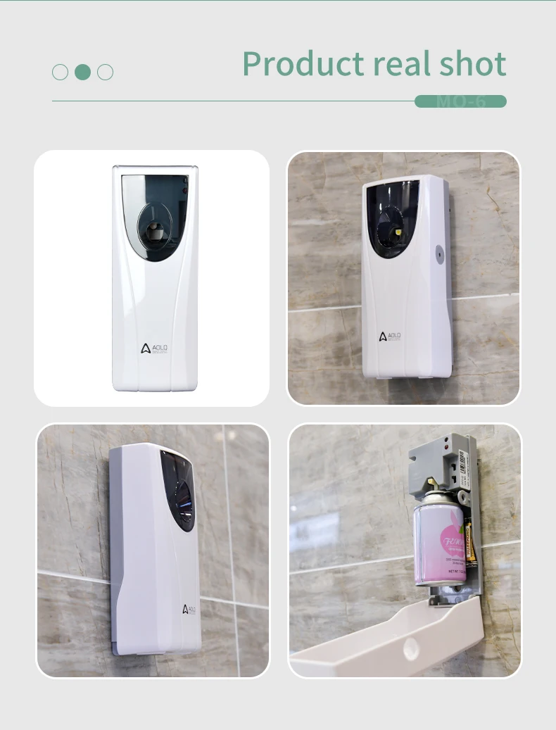 Custom LOGO Automatic Spray 300ml Fragrance Aerosol Timer Device Room Toilet Air Freshener Dispenser