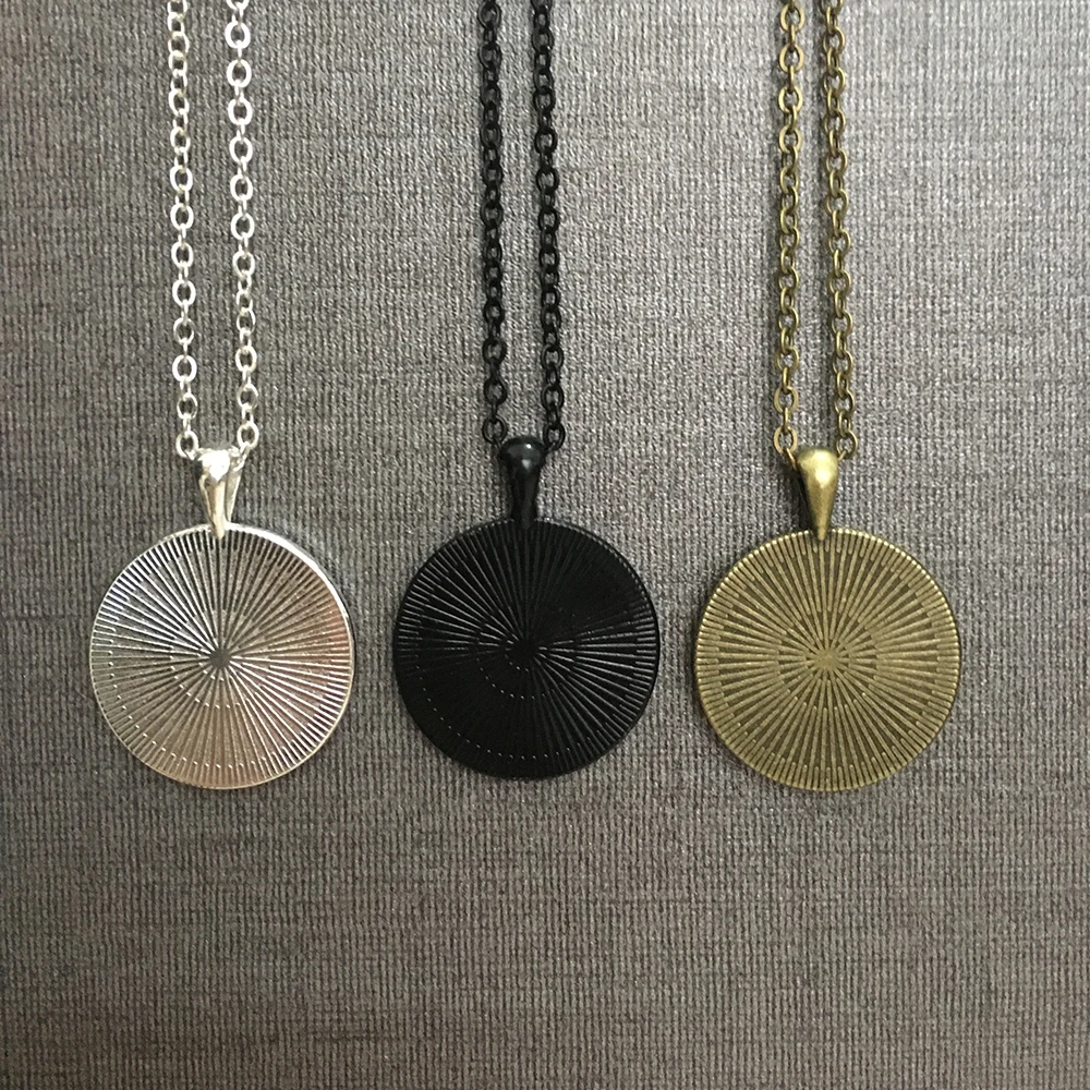 The Seven Great Angel Magic Formation Necklace Glass Dome pendant Metal Jewelry Women Men Vintage Divination Necklace