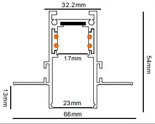 High-end Technology Manufacturing 3m Aluminum Magnetic Track Customized Lighting Accessories Light Rail