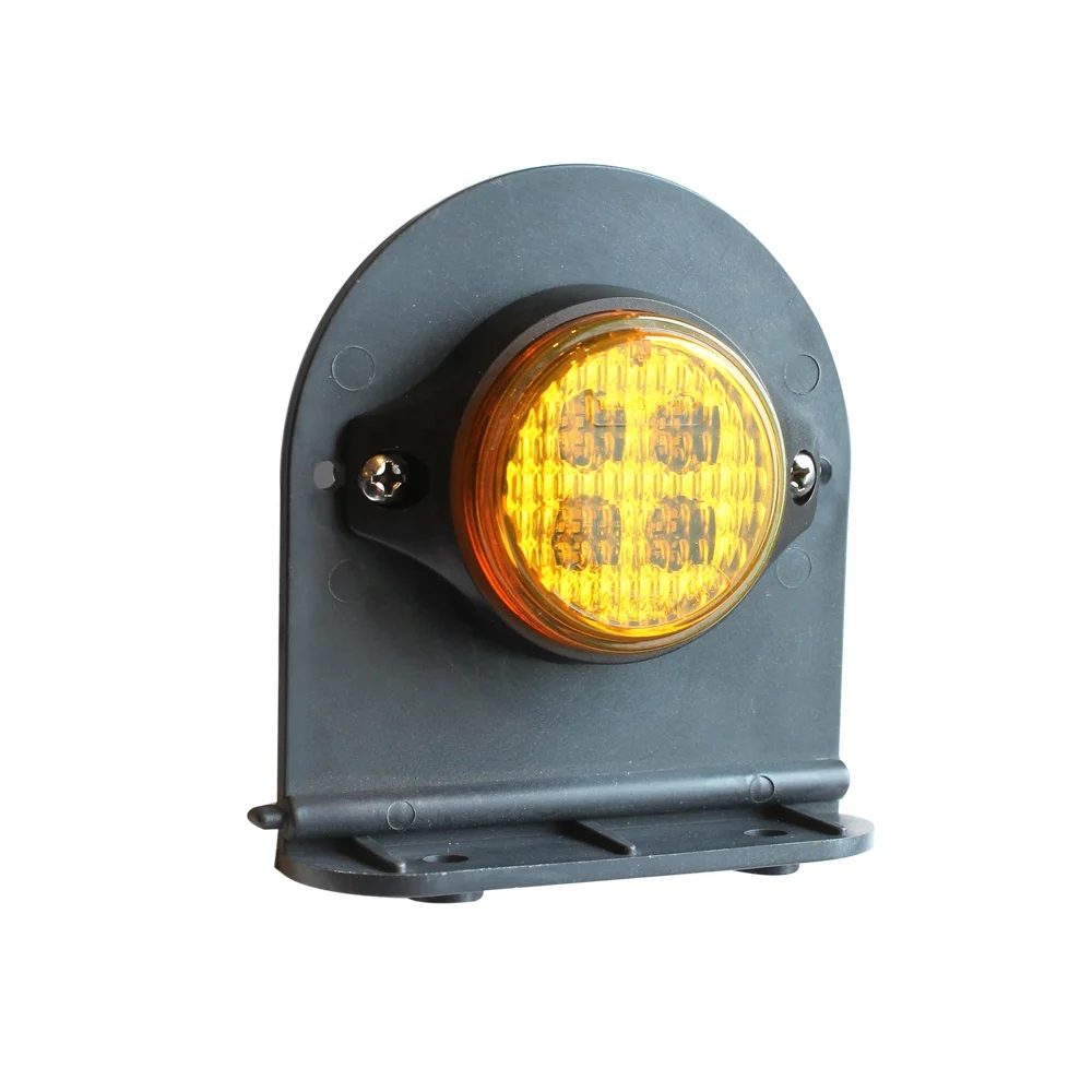 Dot 10-30V Round Clearance Marker Indicator Signal Lamps LED Side Marker Lights for Trucks