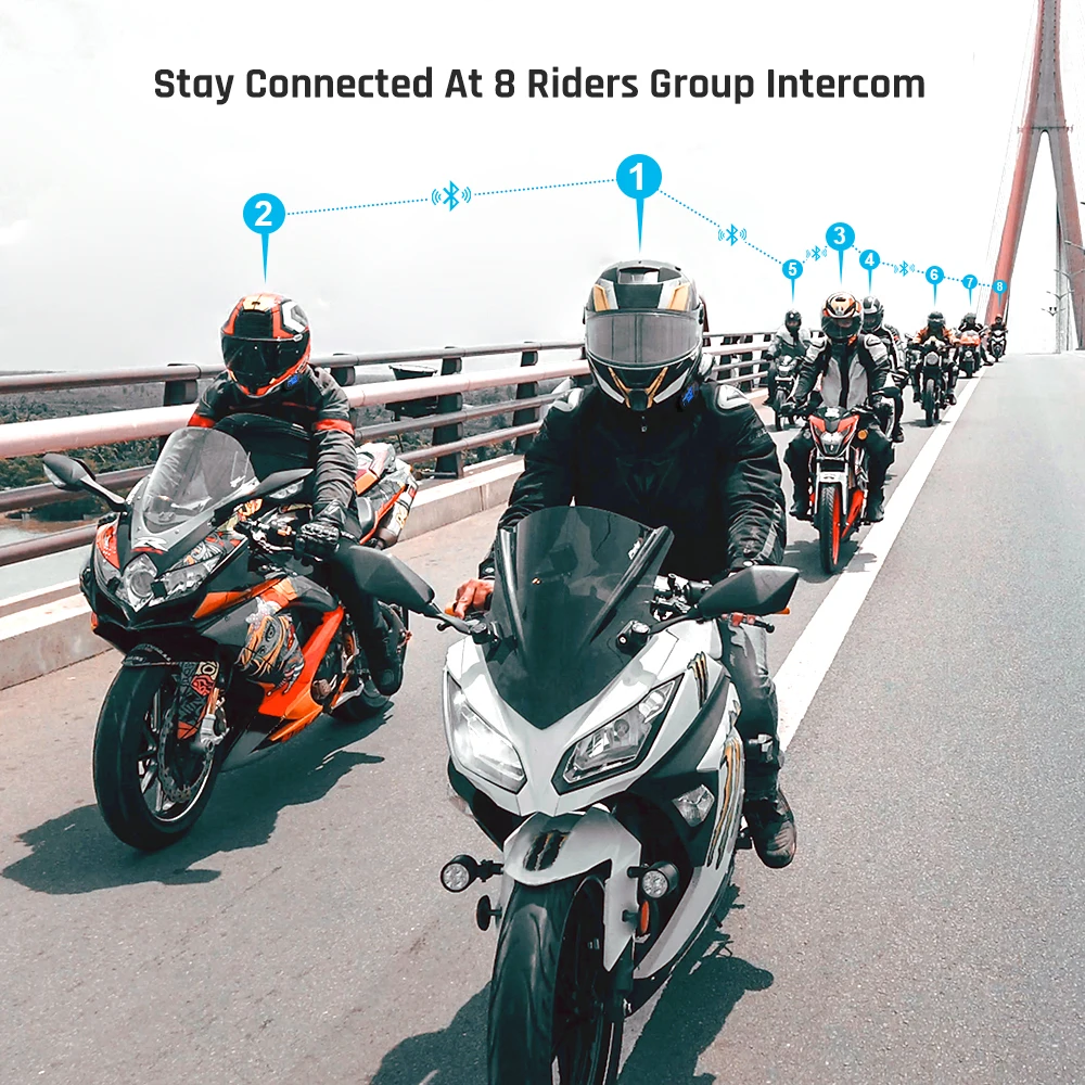  Fodsports M1-S плюс мотоциклетный шлем гарнитура домофон moto для верховой езды и
