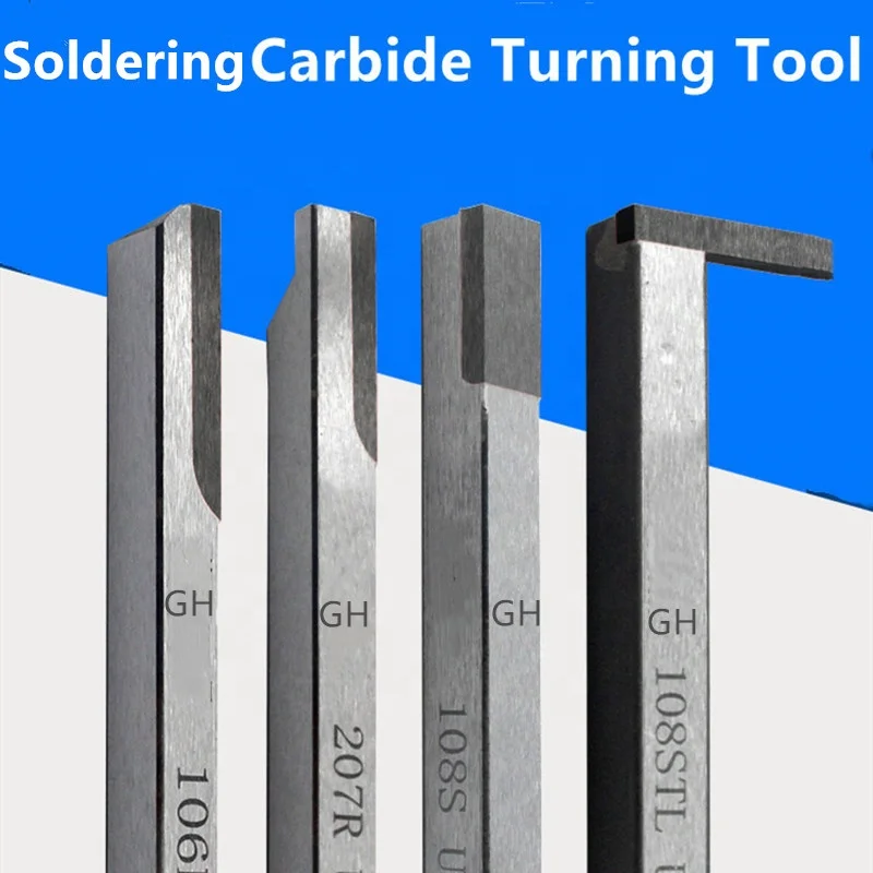 CNC Metal Hard alloy cutting tool Flat Tungsten carbide tips brazed Turning cutter for copper alloy steel