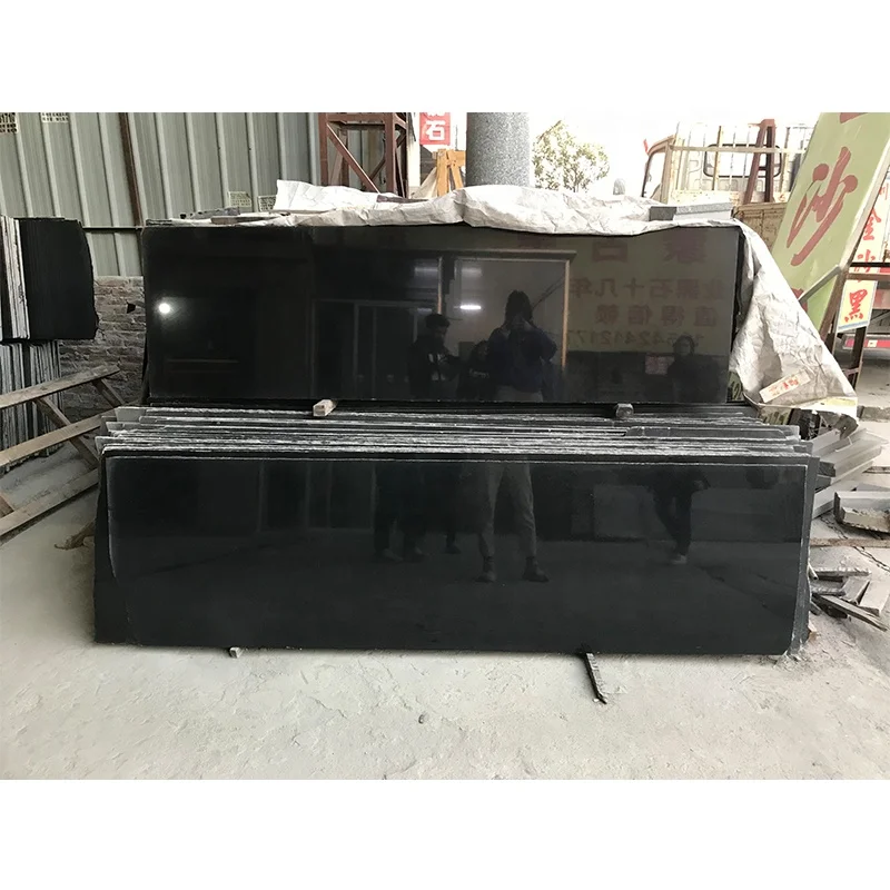 Manufacturing Natural Flooring Tiles Granite Worktops Kitchen Countertop Absolute Black Granite