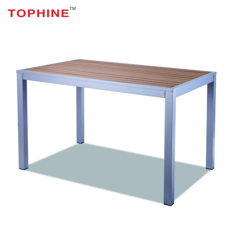 TOPHINE Furniture Modern Design Metal Square Coffee Restaurant Dining Table Outdoor Use
