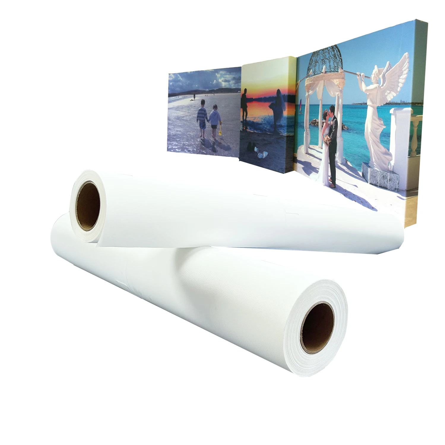High Quality 260gsm Matte Coated Polyester Inkjet Canvas Roll Fabric Artist Canvas from COLORFAN
