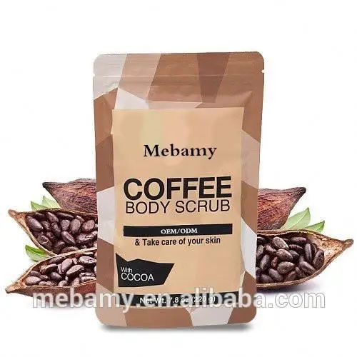 2017 best arabica coffee face and body scrub with cocoa CS001