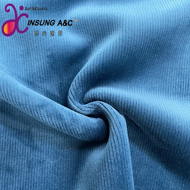 Hot Sale Burnout 4D Corduroy Fabric With Polar Fleece Fabric For Jacket Pants Garments