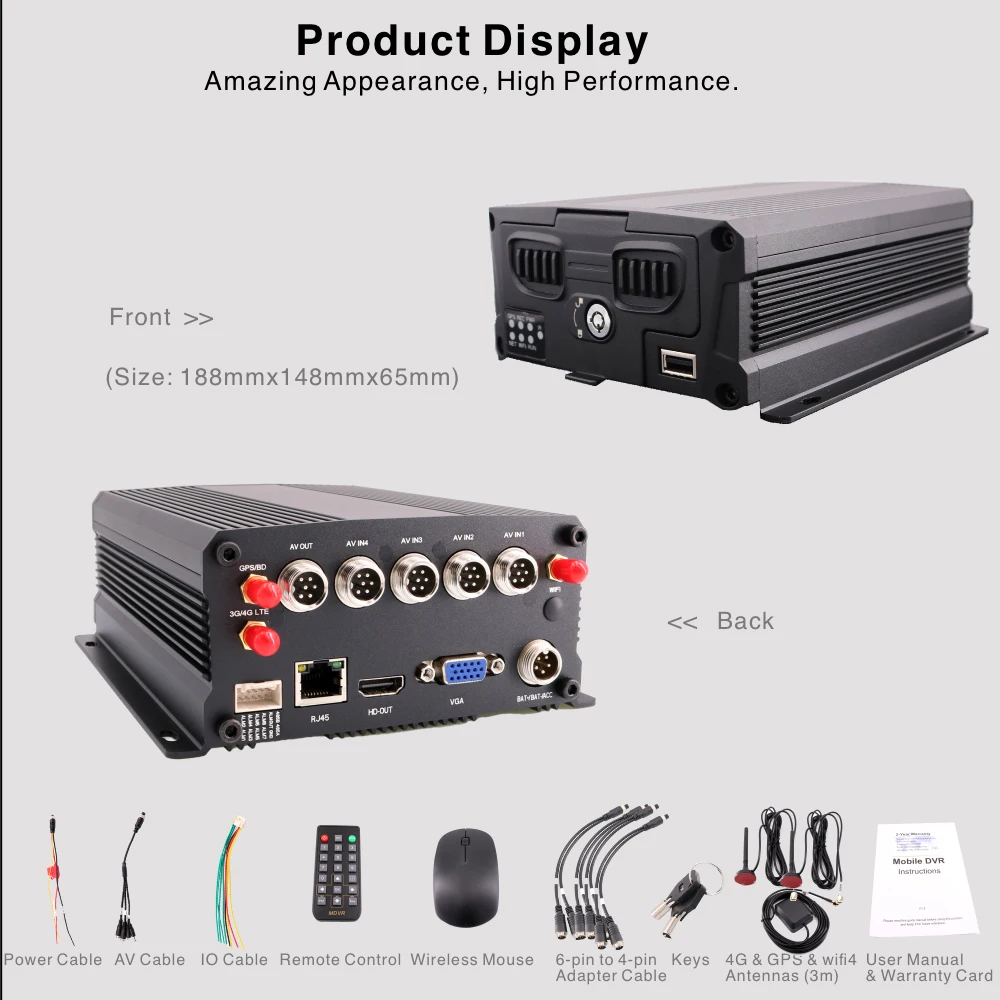 8-канальный 4G GPS WIFI RJ45 SSD Автомобиль Blackbox видеорегистратор 100% Полный металлический пульт дистанционного обзора для автопарка