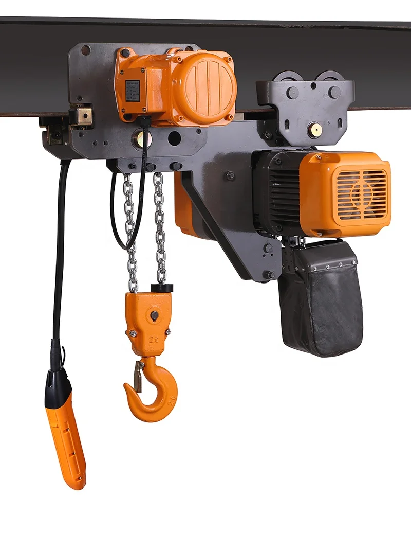 Электрический одноцепный подъемник 2 тонны крюк эквалайзер низкий зазор Трос