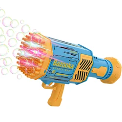 Summer Outdoor Toys Selling Rocket Gatling 88 Holes Bubble Machine Super Multi Bubble Automatic Bazooka Bubble Guns