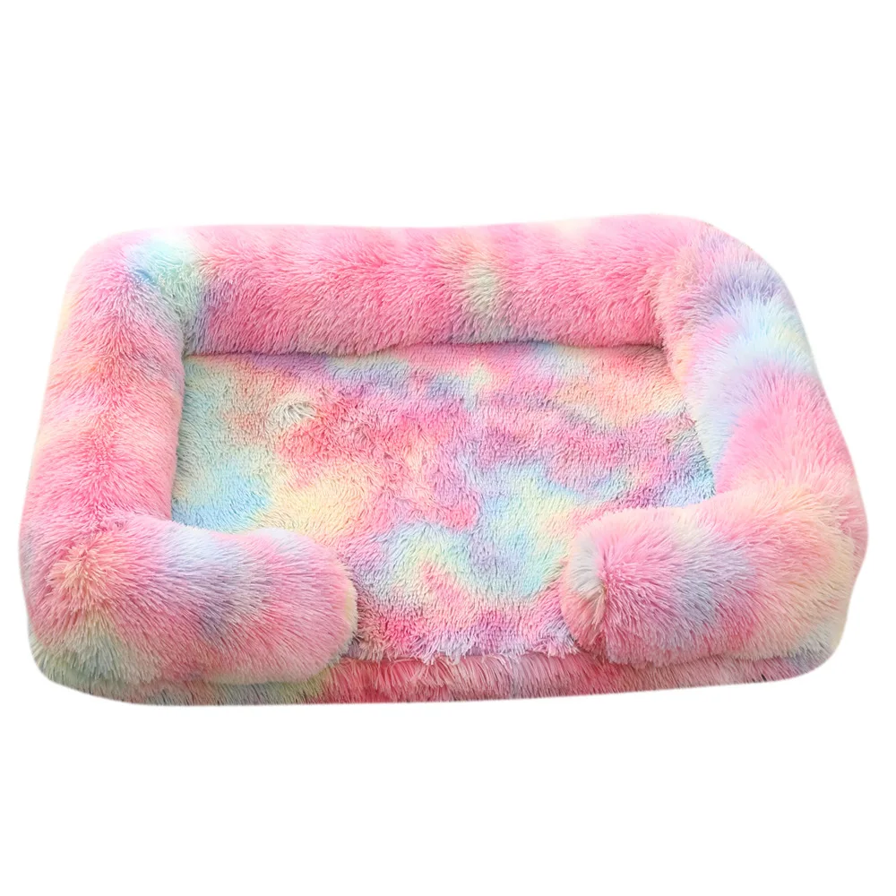 Hot Sale XL Pet Sleeping Sofa Bed Washable Breathable Warm Soft Faux Fur Cooling Sustainable Dogs Cats Foam Wood Leather Plastic