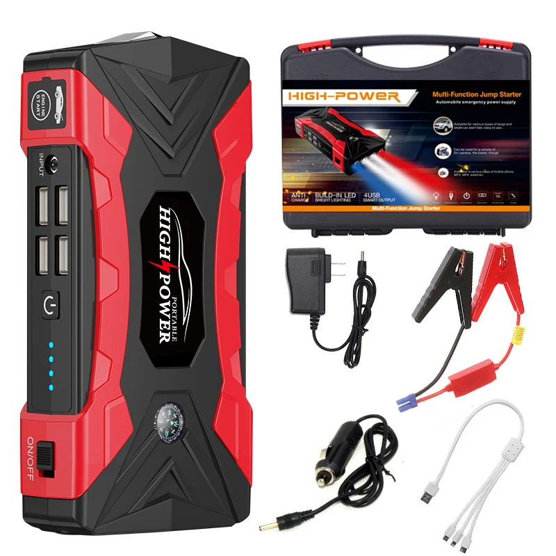 Gilgle 99800mAh Car Power Bank 4 in 1 car battery jump starter for Yacht Motorcycle SUV