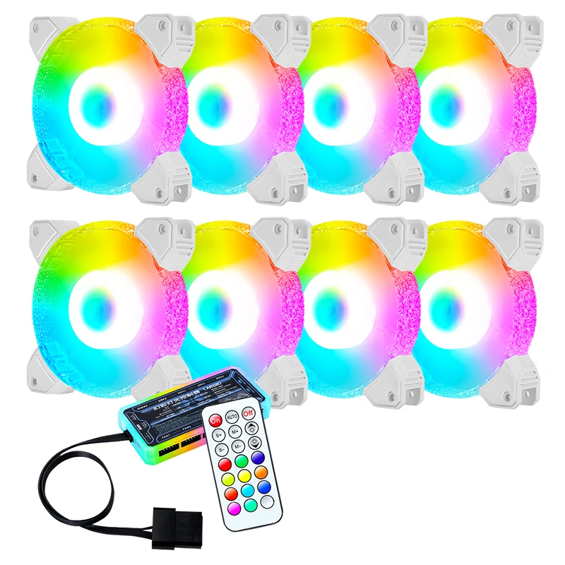 Заводская Цена ПК RGB вентилятор охладитель контроллер дистанционный комплект компьютерный корпус Компьютерный Вентилятор 120