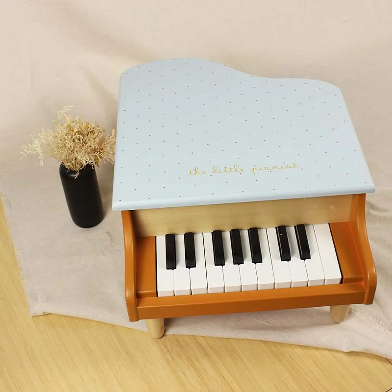 KIU Wooden Music Toys Piano Toy Musical Instrument Toys Mini Piano