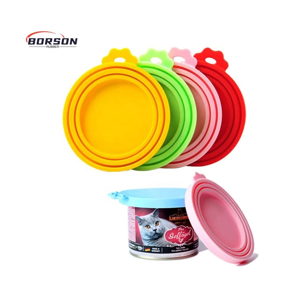 Универсальные силиконовые крышки для корма собак и