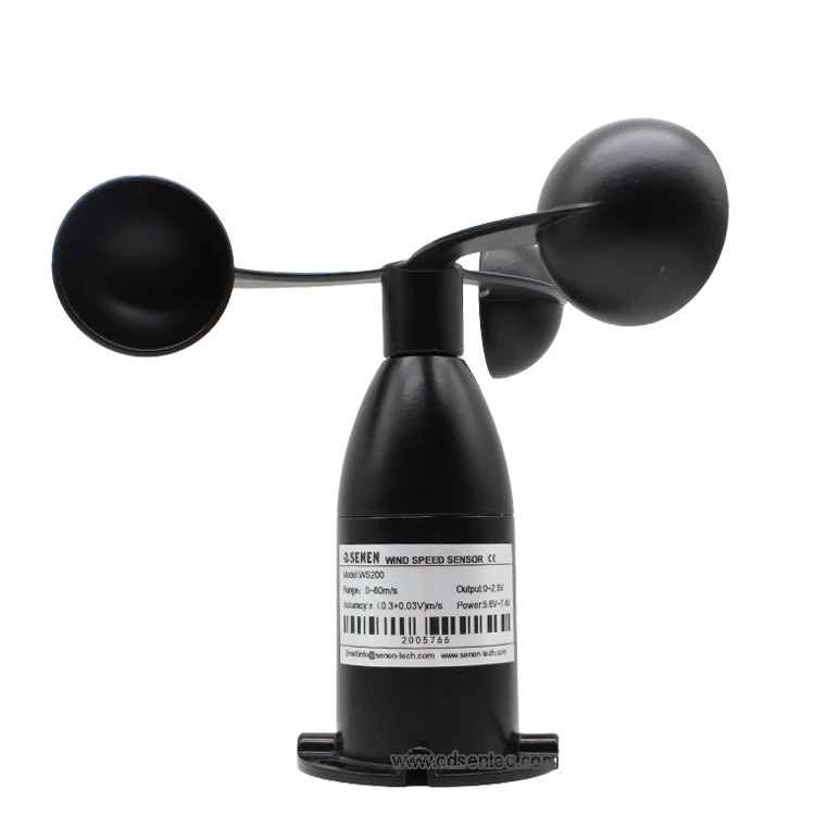 SENTEC WS200 3 cup anemometer tower crane 0-10v wind speed sensor price for agriculture