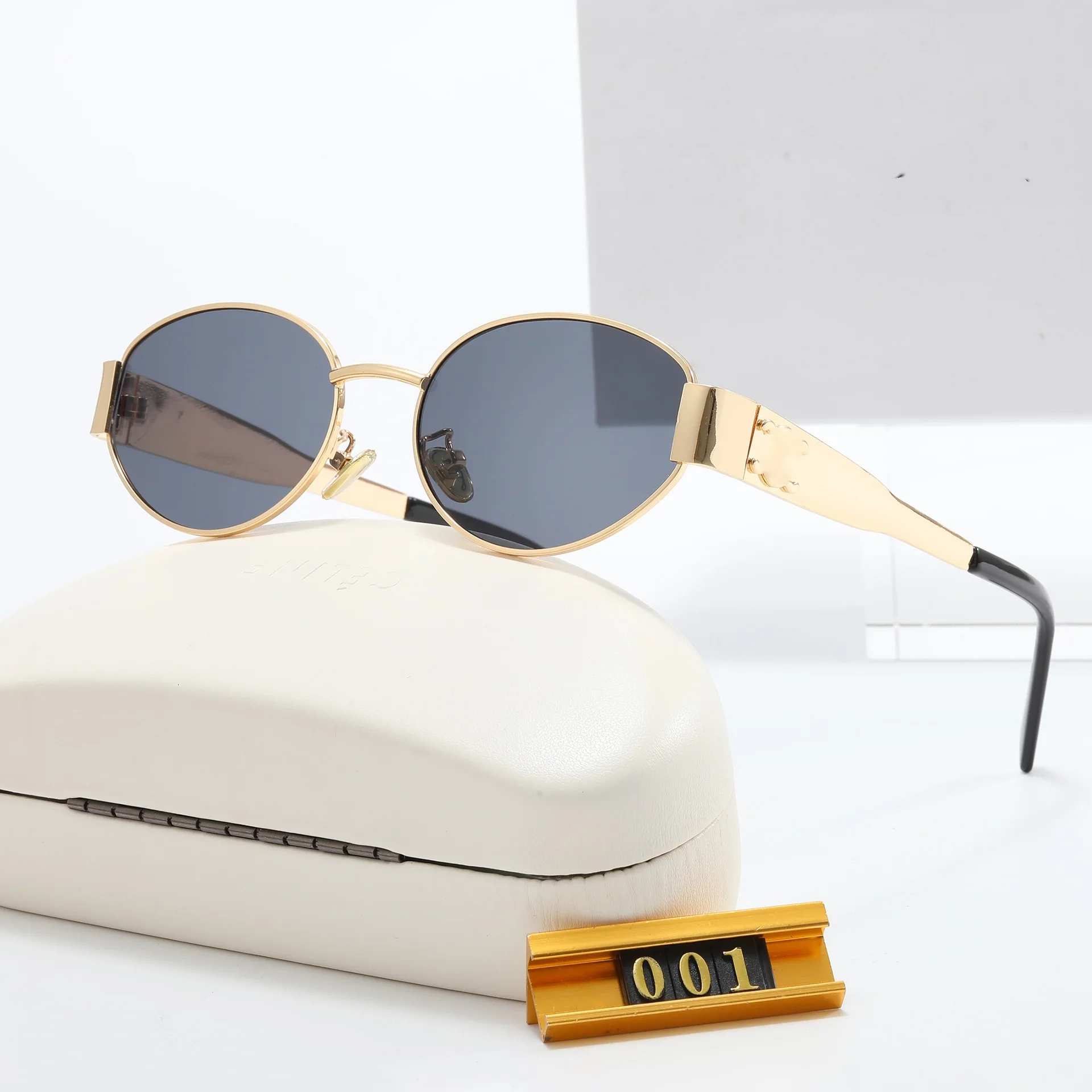 Trendy Sunglasses Women Wholesale New Retro Oval Sunglasses Adult Fashionable Sunglasses