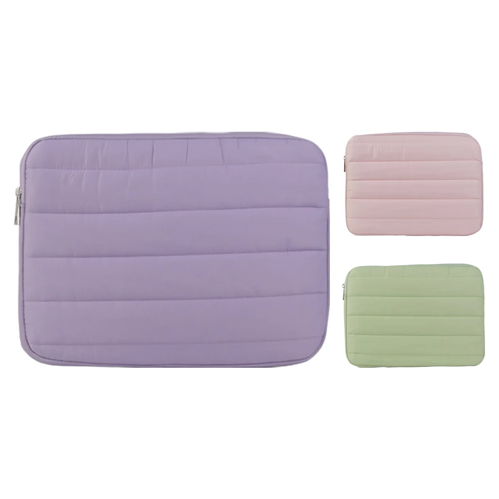 Comfyable puffy laptop sleeve bag 13 14 15 16 inch notebook pouch carrying pillow computer case  for macbook air M1 M2 pro 13
