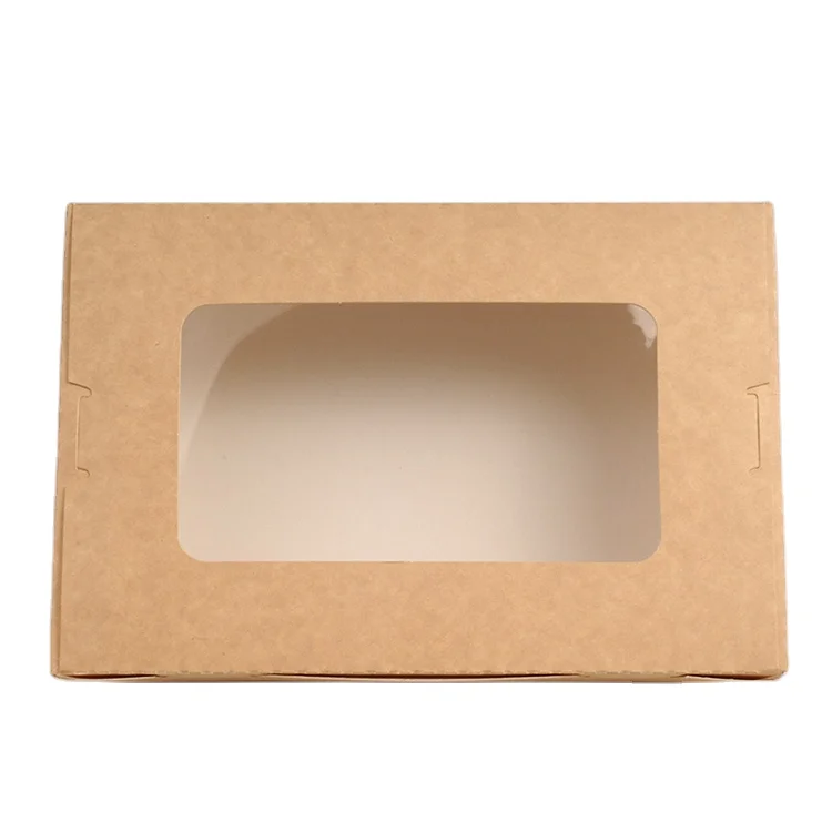 Custom Disposable Small Paper Salad Packaging Box Containers