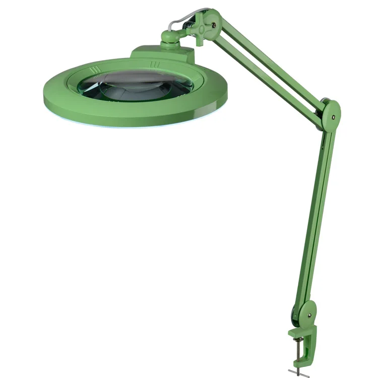 16W 4 Level Dimmable Lighted With Stand Hands Free Magnifying Lamp for Craft Reading Painting Beauty Salon