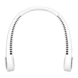 New style Mini USB Portable Electric Cooling Leafless With Music Function Neck Fan blue tooth outdoor sport Neck Fan Headset