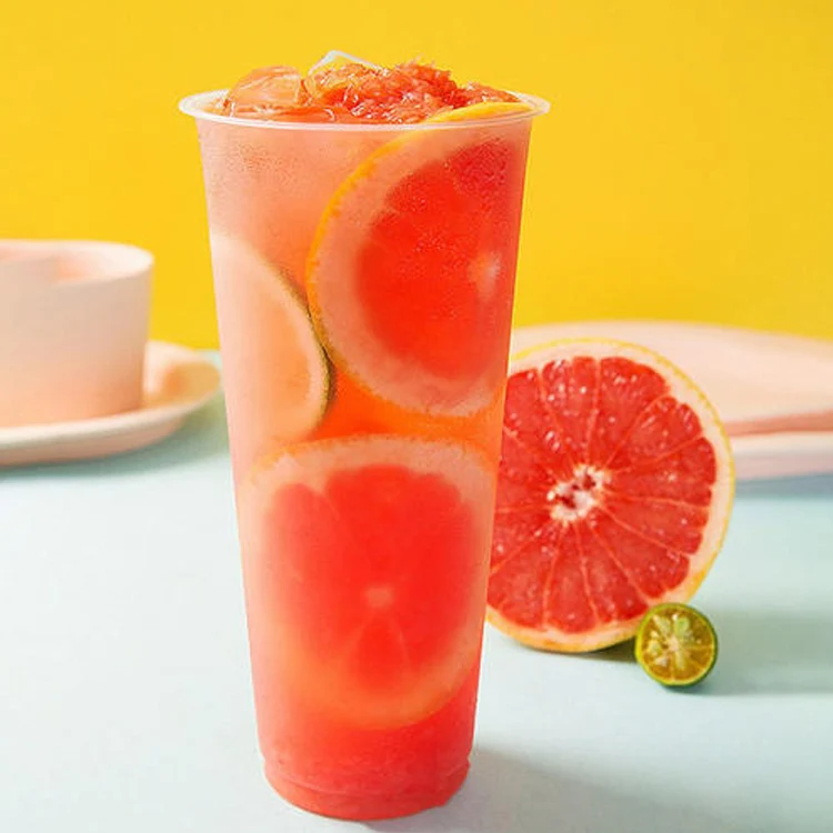 New flavoring beverage product concentrated syrup large bottle red grapefruit juice