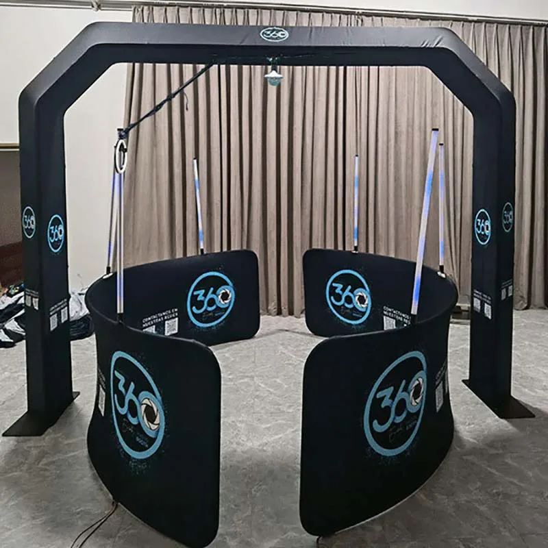 Free Custom Logo Overhead 360 Photo Booth Orb Selfie Video Free Accessories Sky Top Spinner 2022 Video Camera Portable