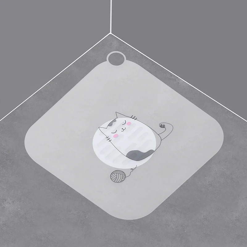High Quality Custom Pattern Bathroom Kitchen Sink Anti-Odor Mat Sewer Smell Removal Sealing Silicone Cover Floor Drain