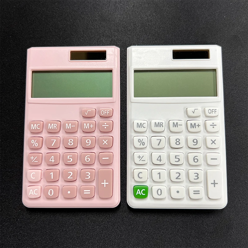 Super Mini Dual Power Calculator with Custom Logo Pocket Solar Calculators for Promotional Business Personalized Gifts