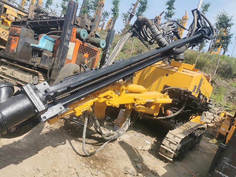 Встраиваемая буровая установка DTH используется kaishan KT5 горнодобывающая фотоэлектрическая Параметрическая бурильная для буровых скважин