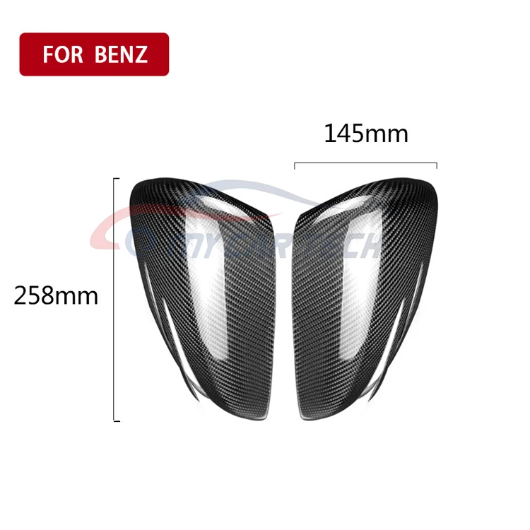 Carbon Fiber Rearview Mirrors for W176 W246 W204 W207 W212 W221 Stick-on Side Mirror Cover Caps