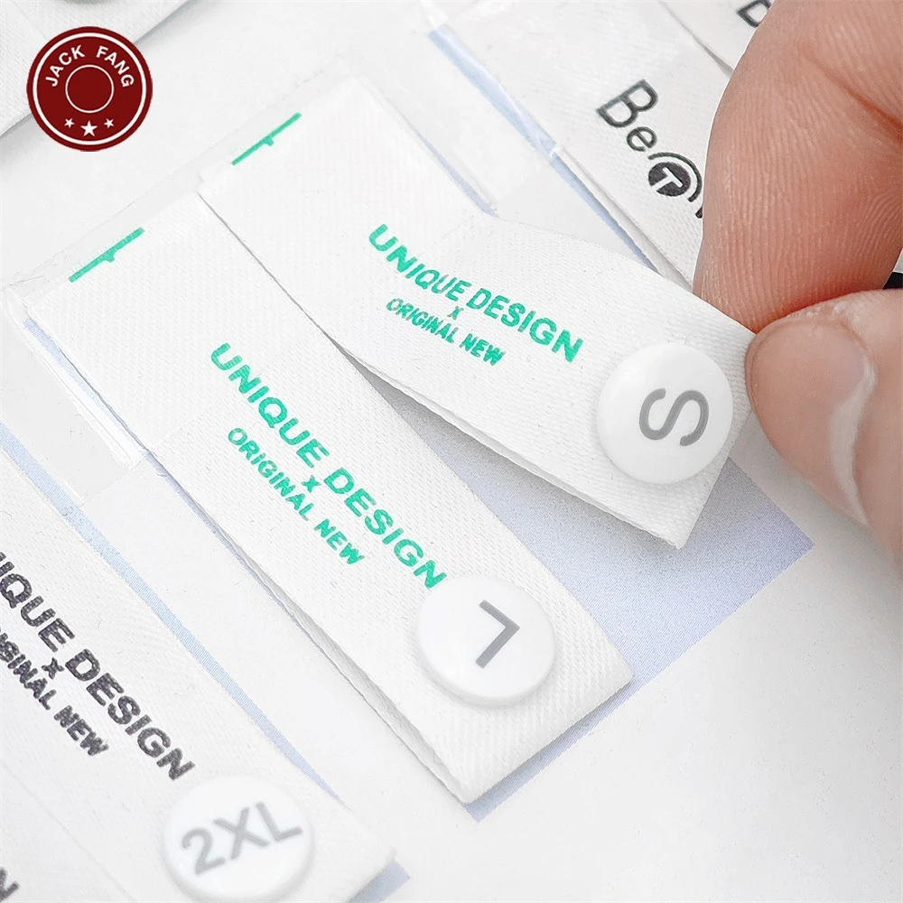 Custom Woven Label Clothing Labels Brand Name Woven Garment Labels Tags for Clothing