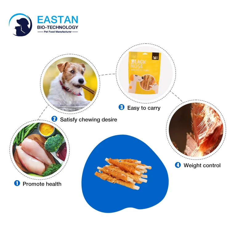 Dry Food Dog Treats Snacks Dog Treat Snack Dry Food Dog Snack Treats Chicken Wrap Rawhide Stick