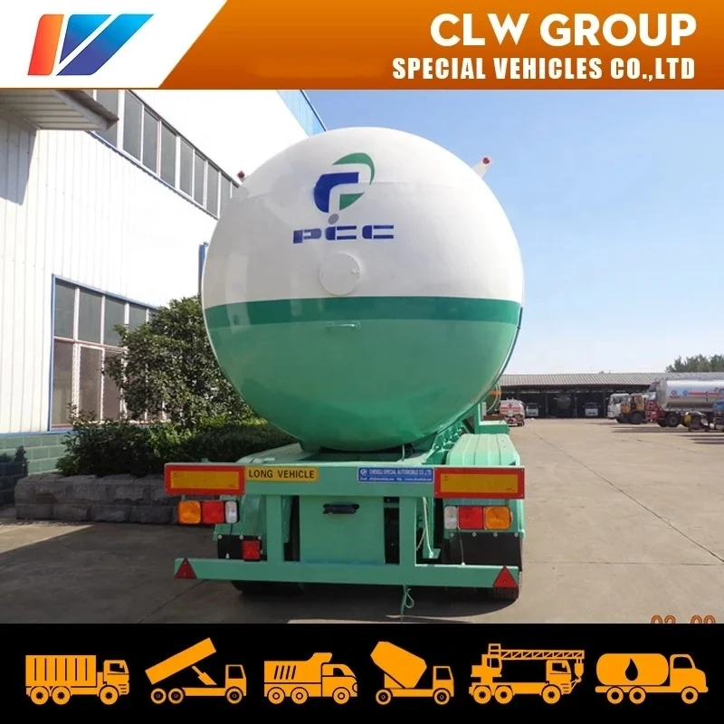 60000 liters Cooking Lpg Gas tank Trailer 30mt Propane Tanker Semi Trailer Philippines