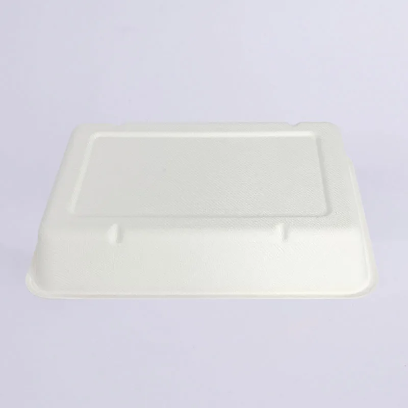 500 ml sugarcane bagasse disposable take away food container mictowave paper tray
