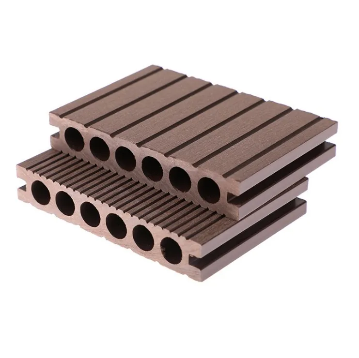 WPC Veranda walnut color WPC Terrace Outdoor Floor Capped Wood Fiber Waterproof High Quality Composite Decking Anti-slip